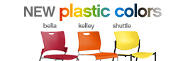 New plastic colors for Kelley, Shuttle and Bella